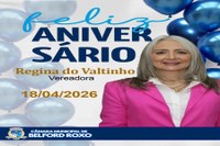 Parabéns, Vereadora Regina do Valtinho!